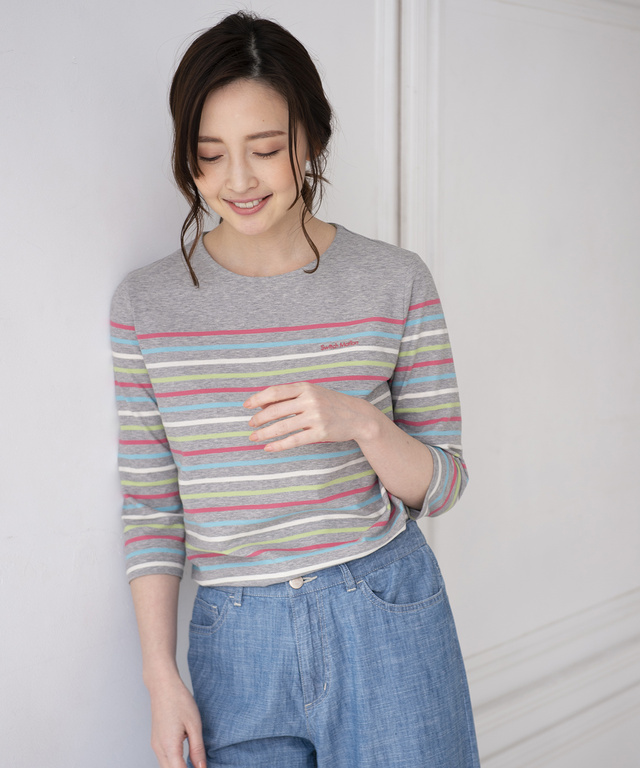 スノーコットンボーダーTシャツ