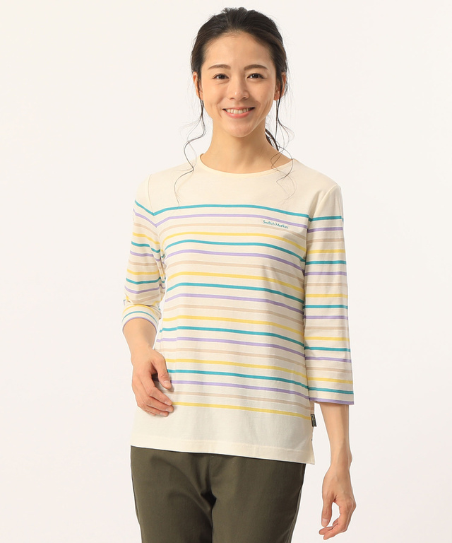 スノーコットンボーダーTシャツ