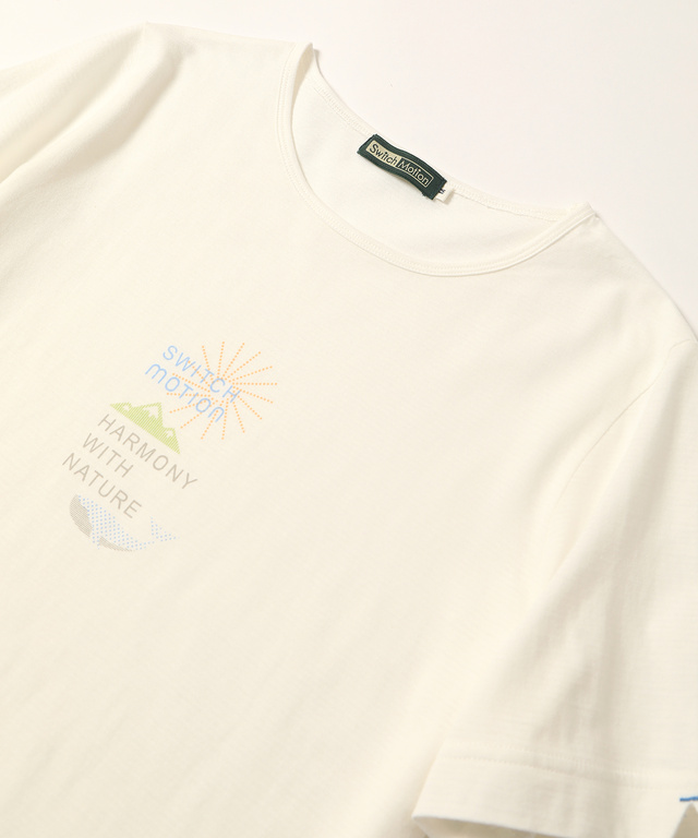 エコモチーフプリントTシャツ