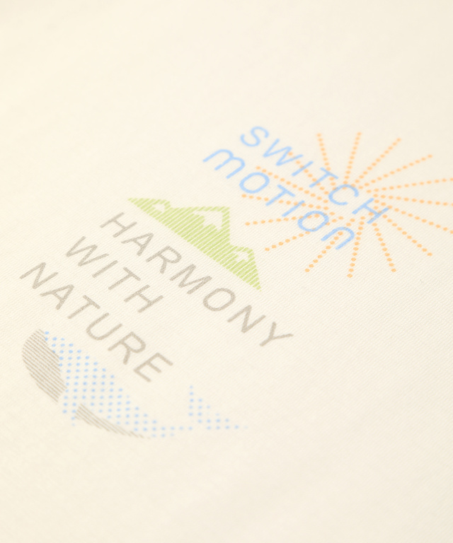エコモチーフプリントTシャツ