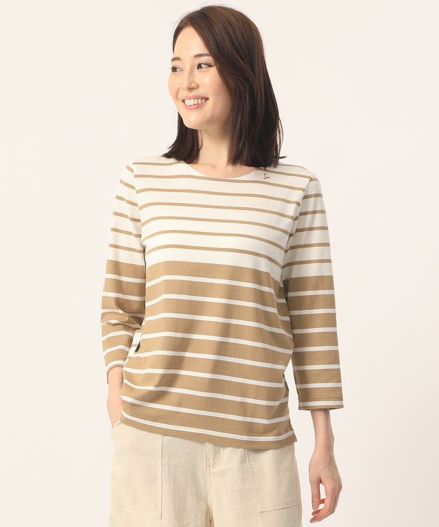 バイカラークルーネックTシャツ