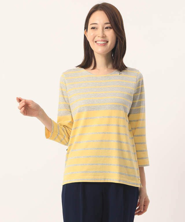 バイカラークルーネックTシャツ