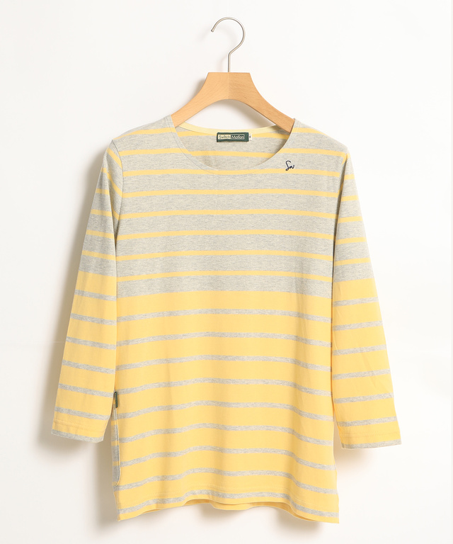 バイカラークルーネックTシャツ