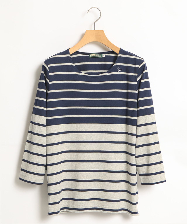 バイカラークルーネックTシャツ