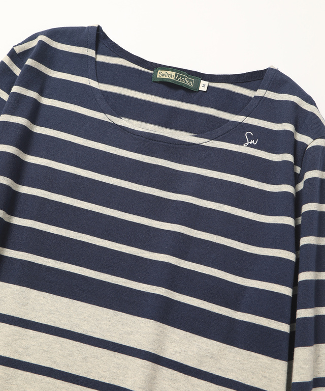 バイカラークルーネックTシャツ