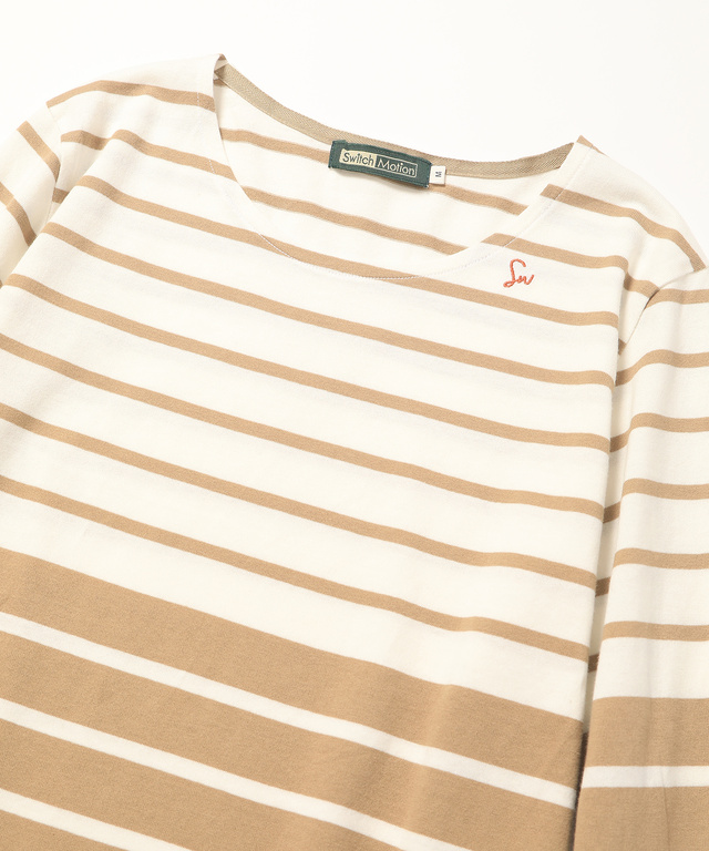バイカラークルーネックTシャツ