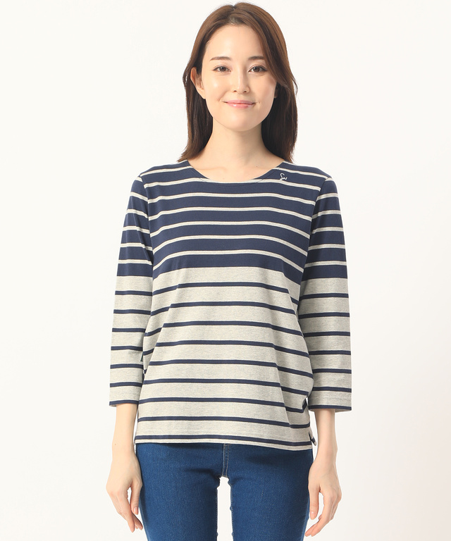 バイカラークルーネックTシャツ