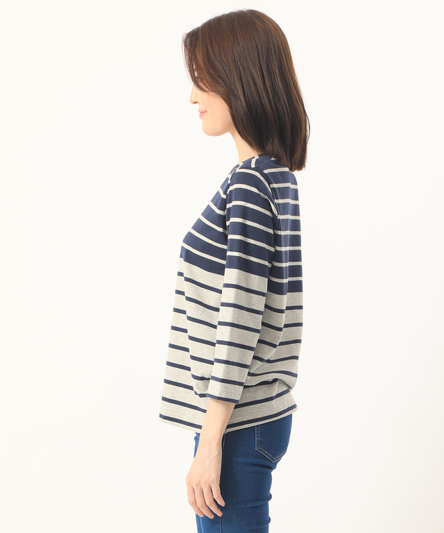 バイカラークルーネックTシャツ