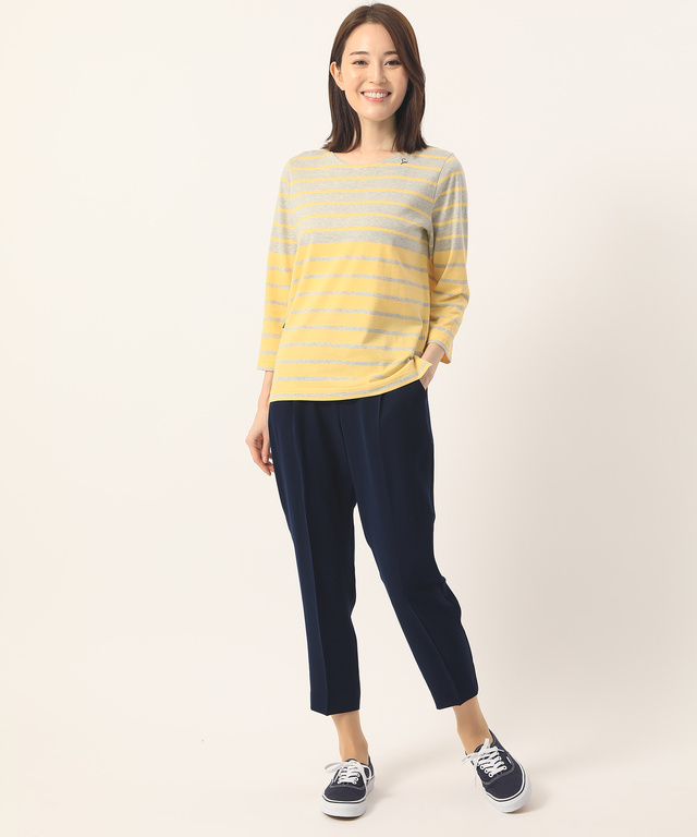 バイカラークルーネックTシャツ