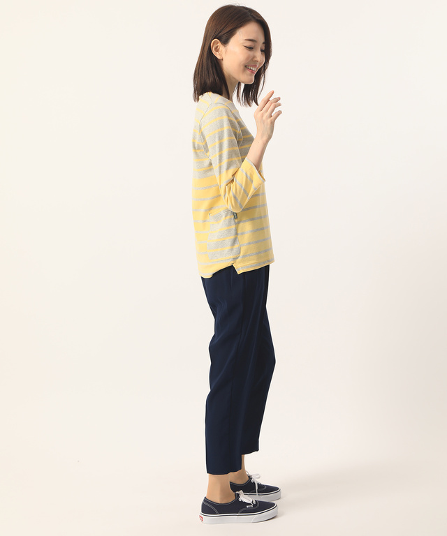 バイカラークルーネックTシャツ