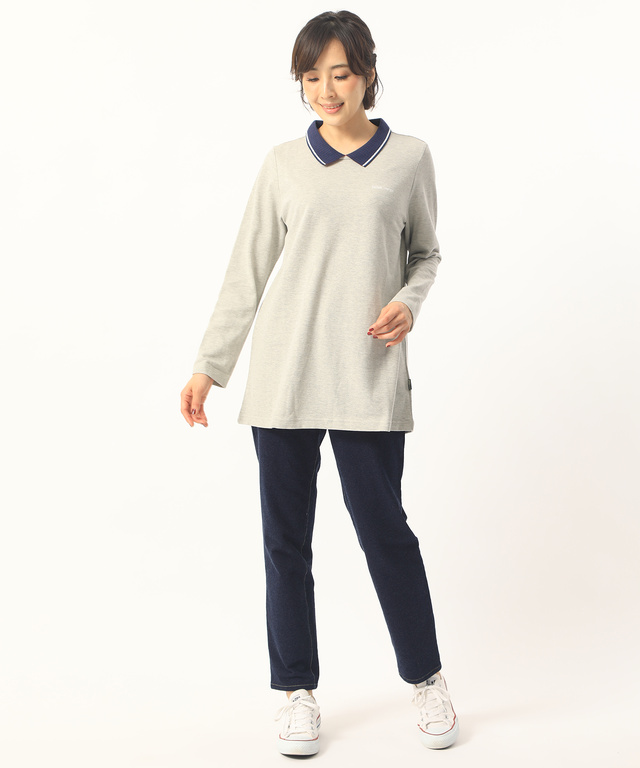 ポロ衿チュニック