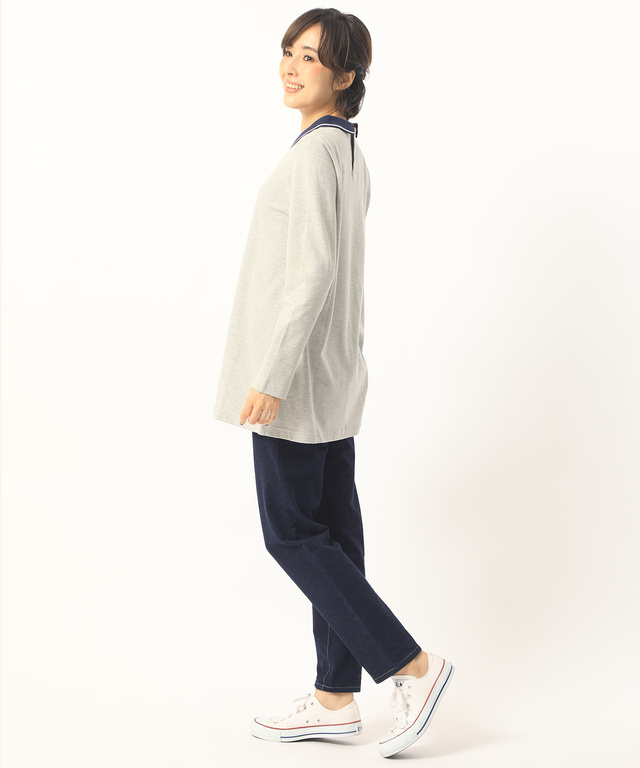 ポロ衿チュニック