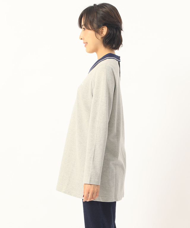 ポロ衿チュニック
