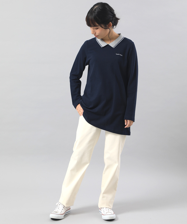 ポロ衿チュニック