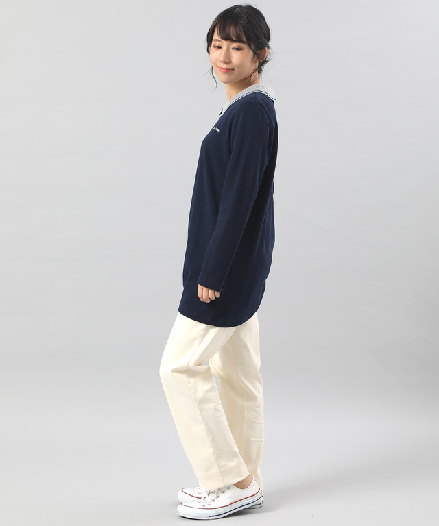 ポロ衿チュニック