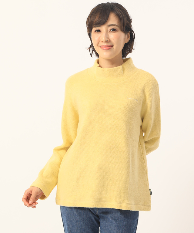 ニットライクハイネックプルオーバー