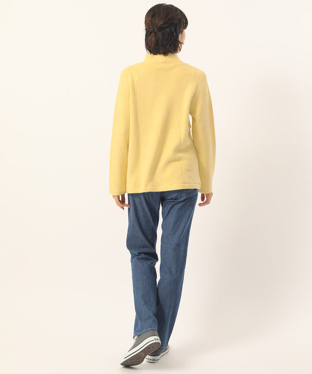 ニットライクハイネックプルオーバー