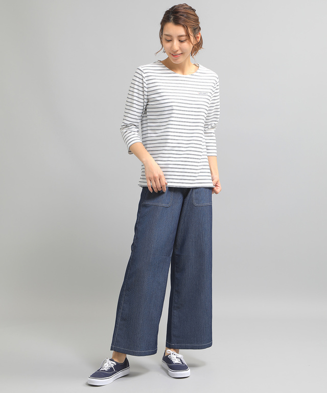 ツイルボーダーTシャツ