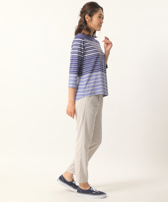 スノーコットンパネルボーダーTシャツ