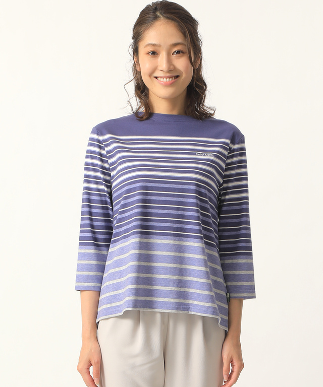スノーコットンパネルボーダーTシャツ