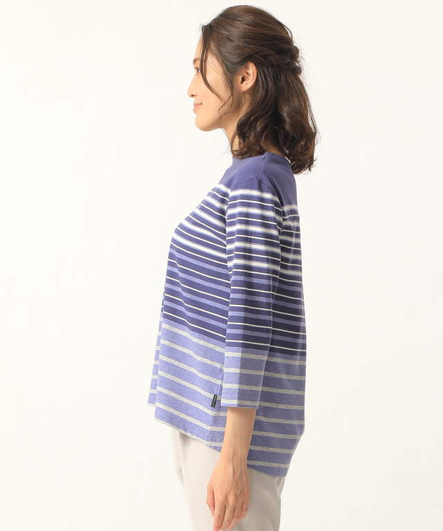 スノーコットンパネルボーダーTシャツ
