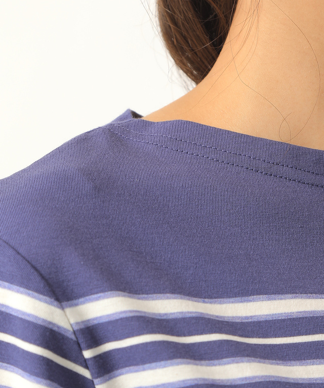 スノーコットンパネルボーダーTシャツ
