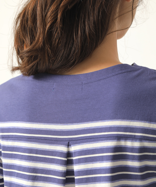 スノーコットンパネルボーダーTシャツ