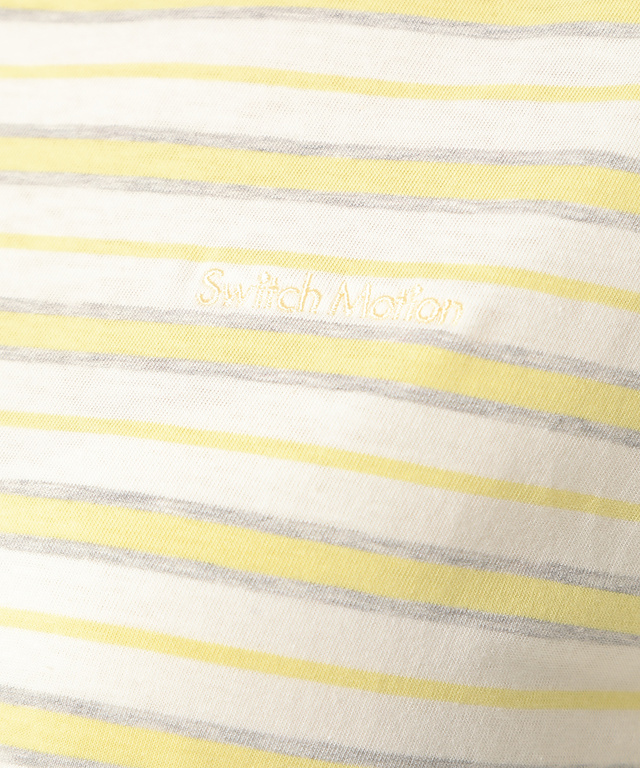 スノーコットンパネルボーダーTシャツ