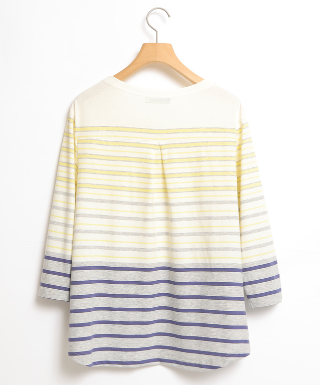 スノーコットンパネルボーダーTシャツ