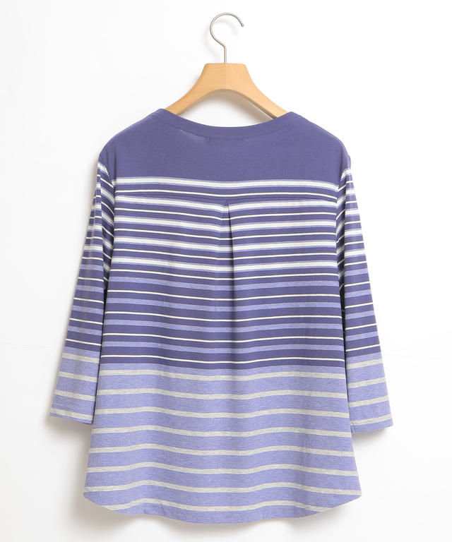 スノーコットンパネルボーダーTシャツ