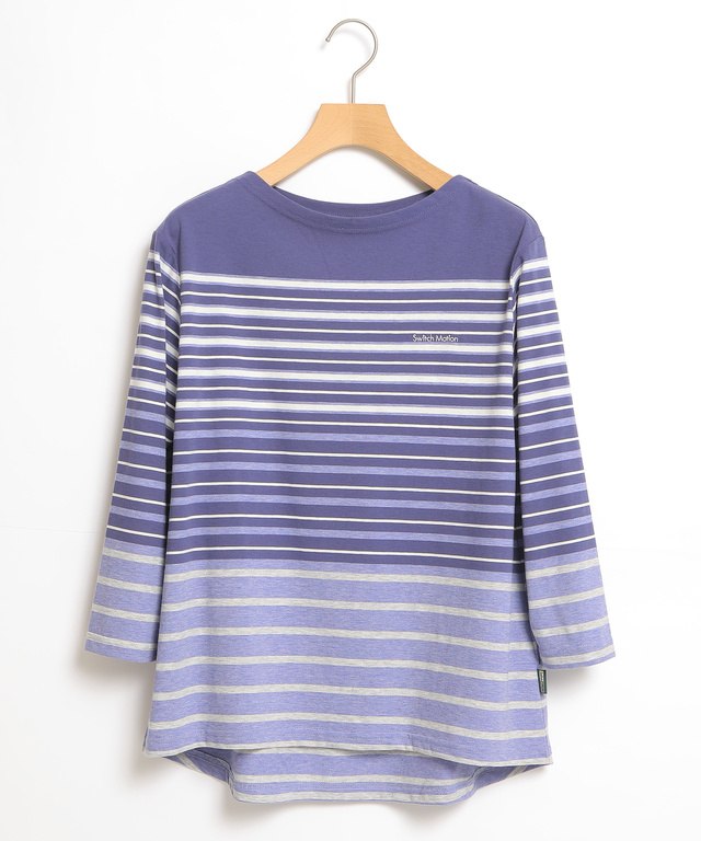 スノーコットンパネルボーダーTシャツ