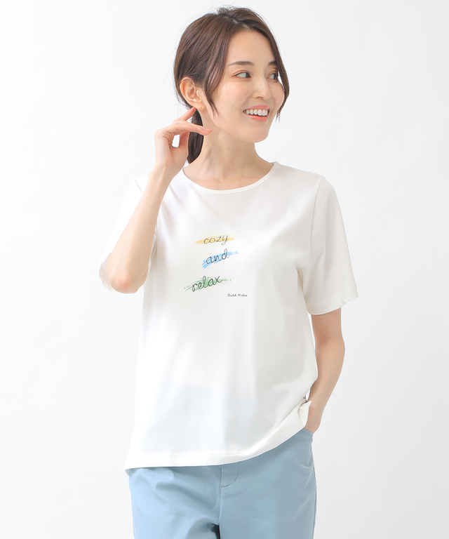 ペイント風プリントTシャツ【UV加工】