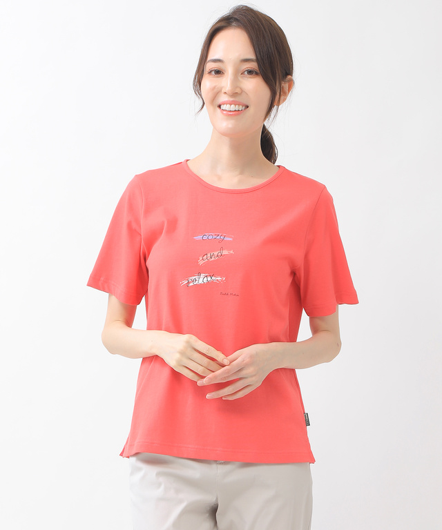 ペイント風プリントTシャツ【UV加工】