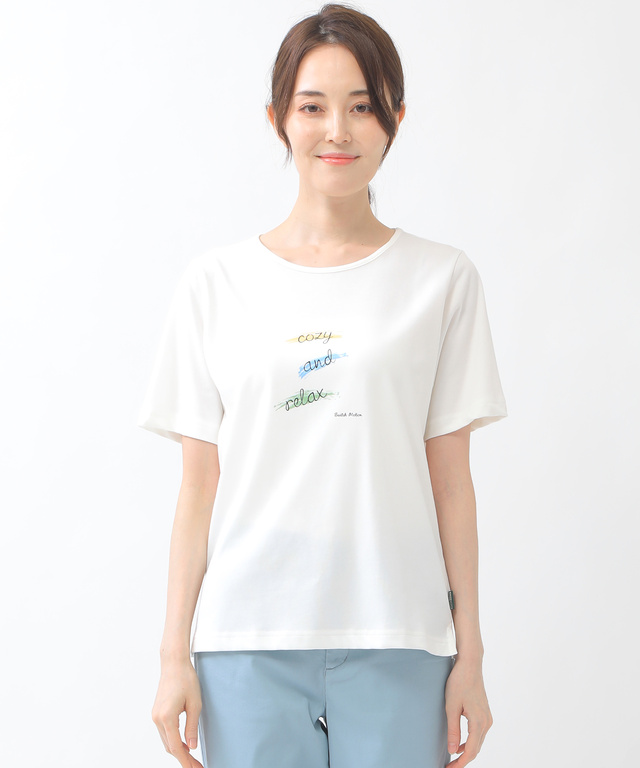 ペイント風プリントTシャツ【UV加工】