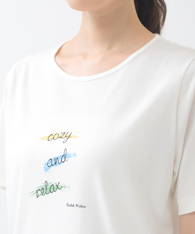 ペイント風プリントTシャツ【UV加工】