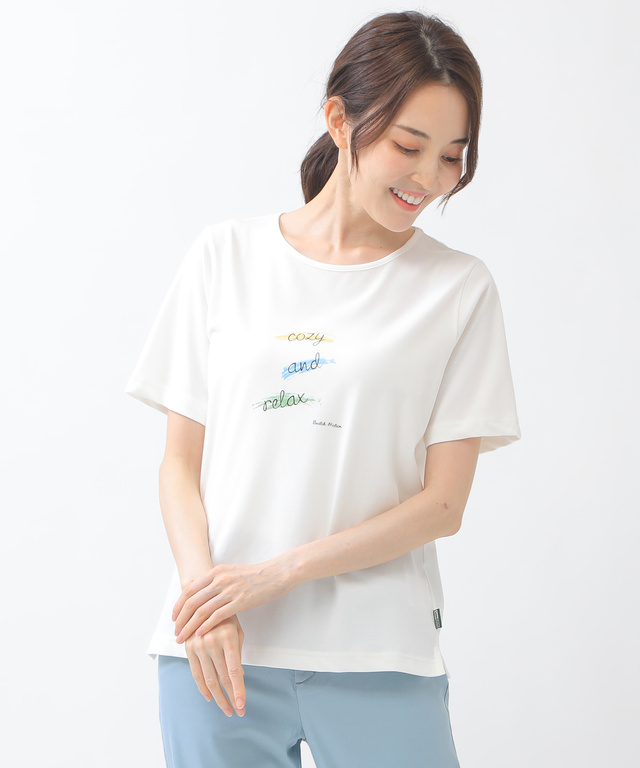 ペイント風プリントTシャツ【UV加工】