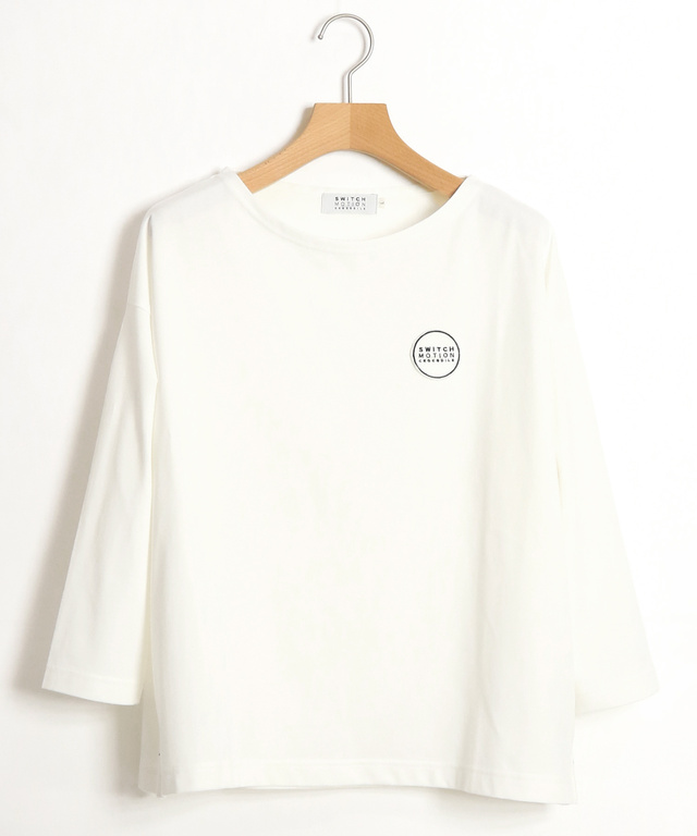 ワッペン ドロップショルダー Tシャツ【吸汗速乾】