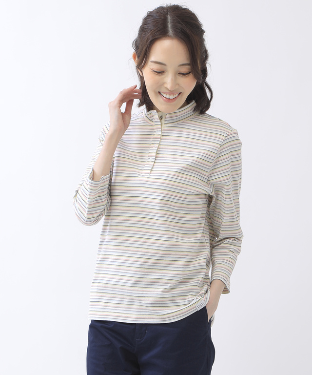 ハイネック ジャカード Tシャツ