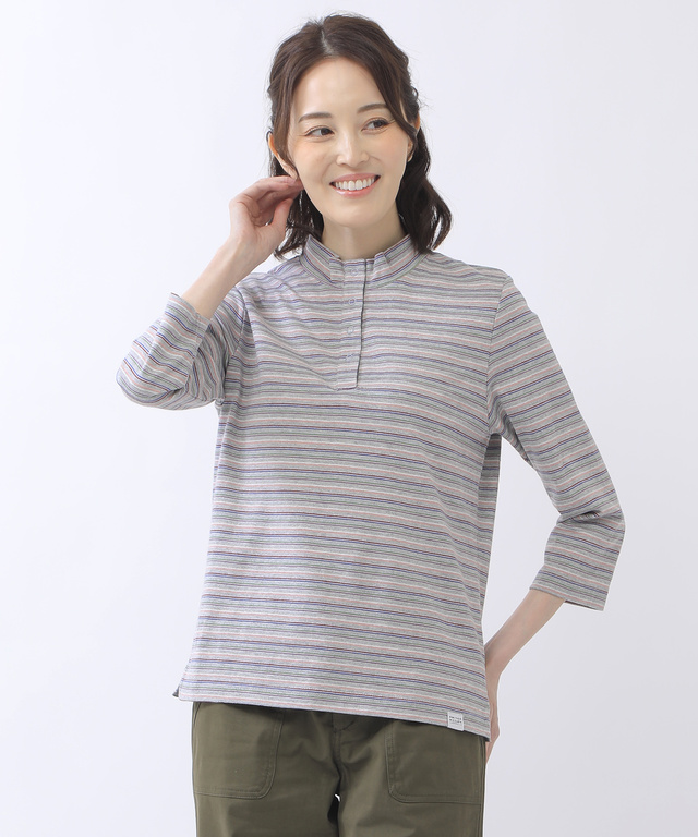 ハイネック ジャカード Tシャツ