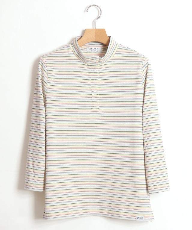 ハイネック ジャカード Tシャツ