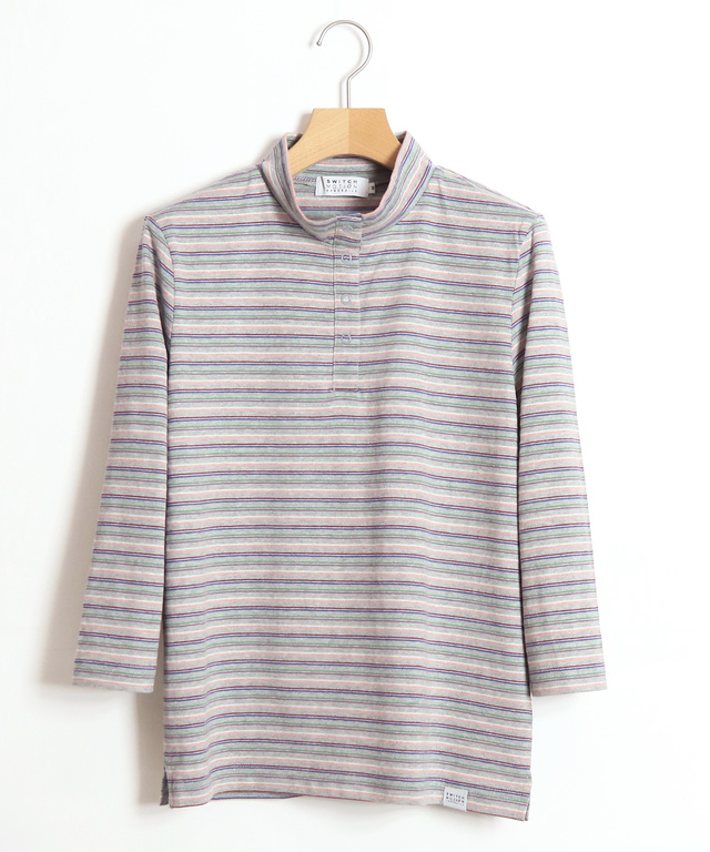 ハイネック ジャカード Tシャツ