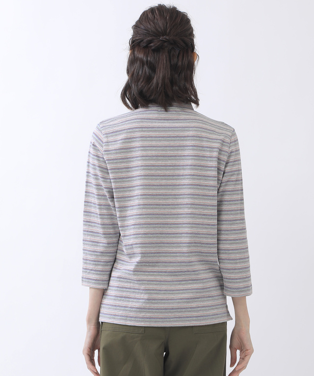 ハイネック ジャカード Tシャツ