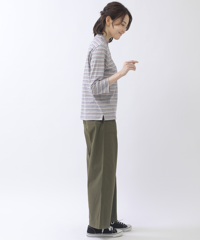 ハイネック ジャカード Tシャツ