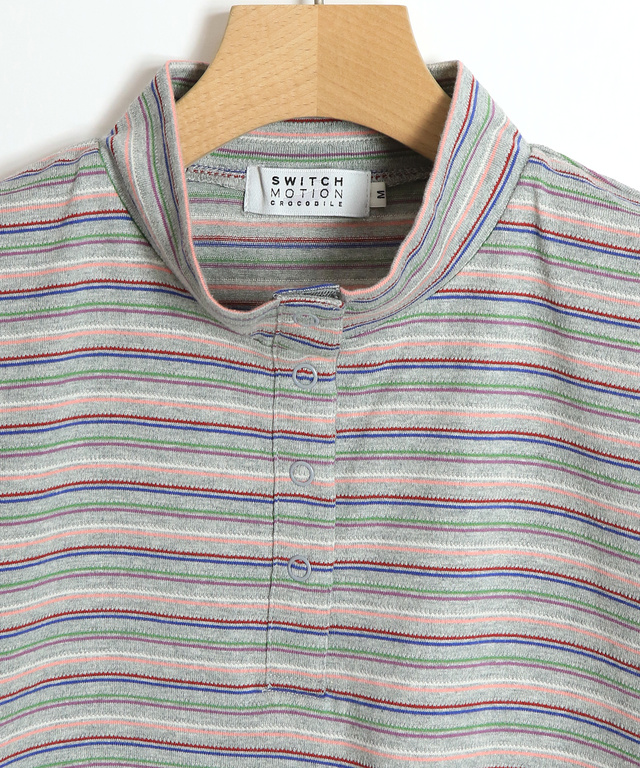 ハイネック ジャカード Tシャツ