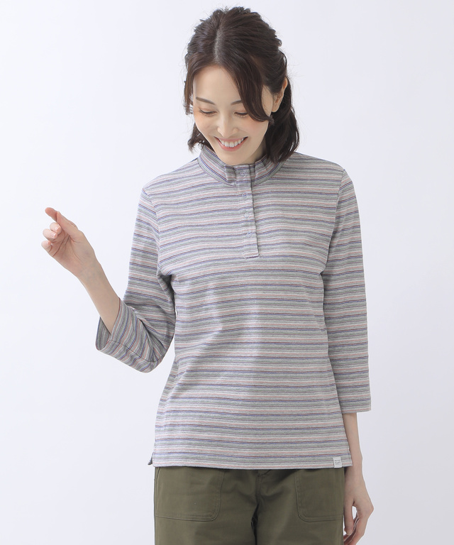 ハイネック ジャカード Tシャツ