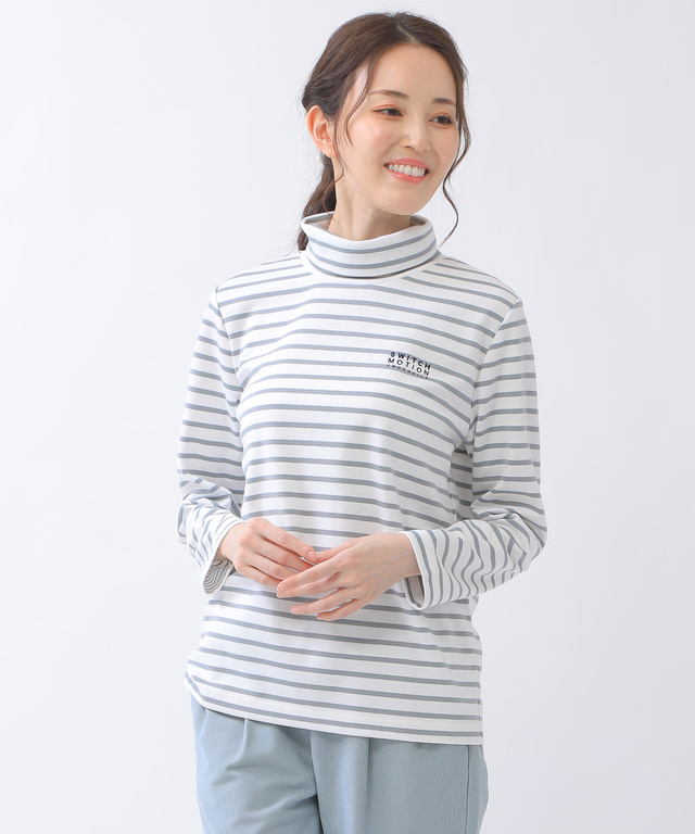 ポンチ タートルネック カットソー