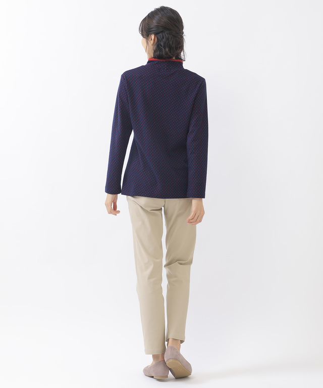 ドット ジャカード カットソー