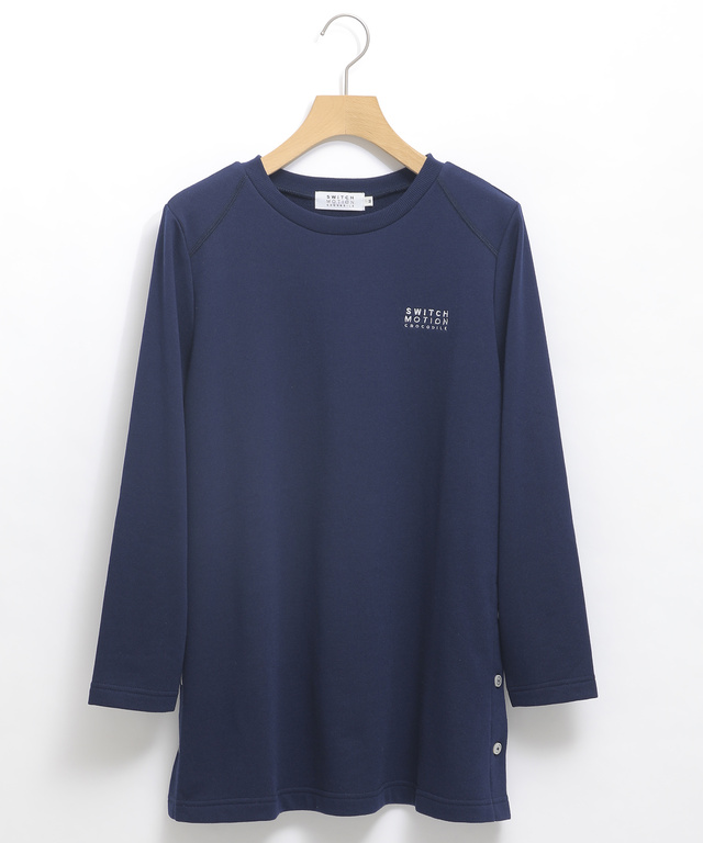 サイドボタン 裏毛 チュニック