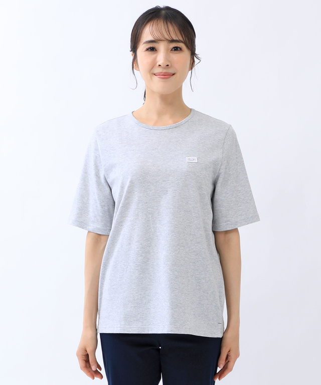 ワッペン クルーネック Tシャツ【吸汗速乾】