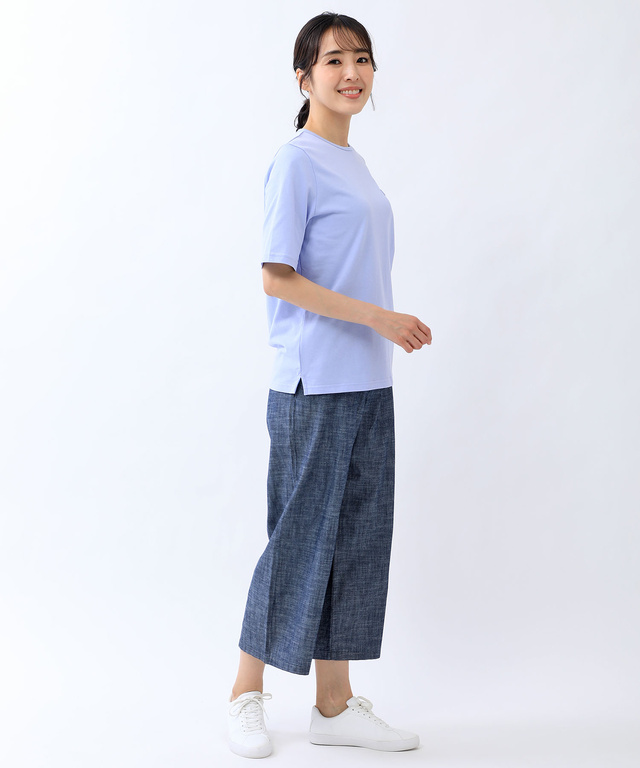 ワッペン クルーネック Tシャツ【吸汗速乾】